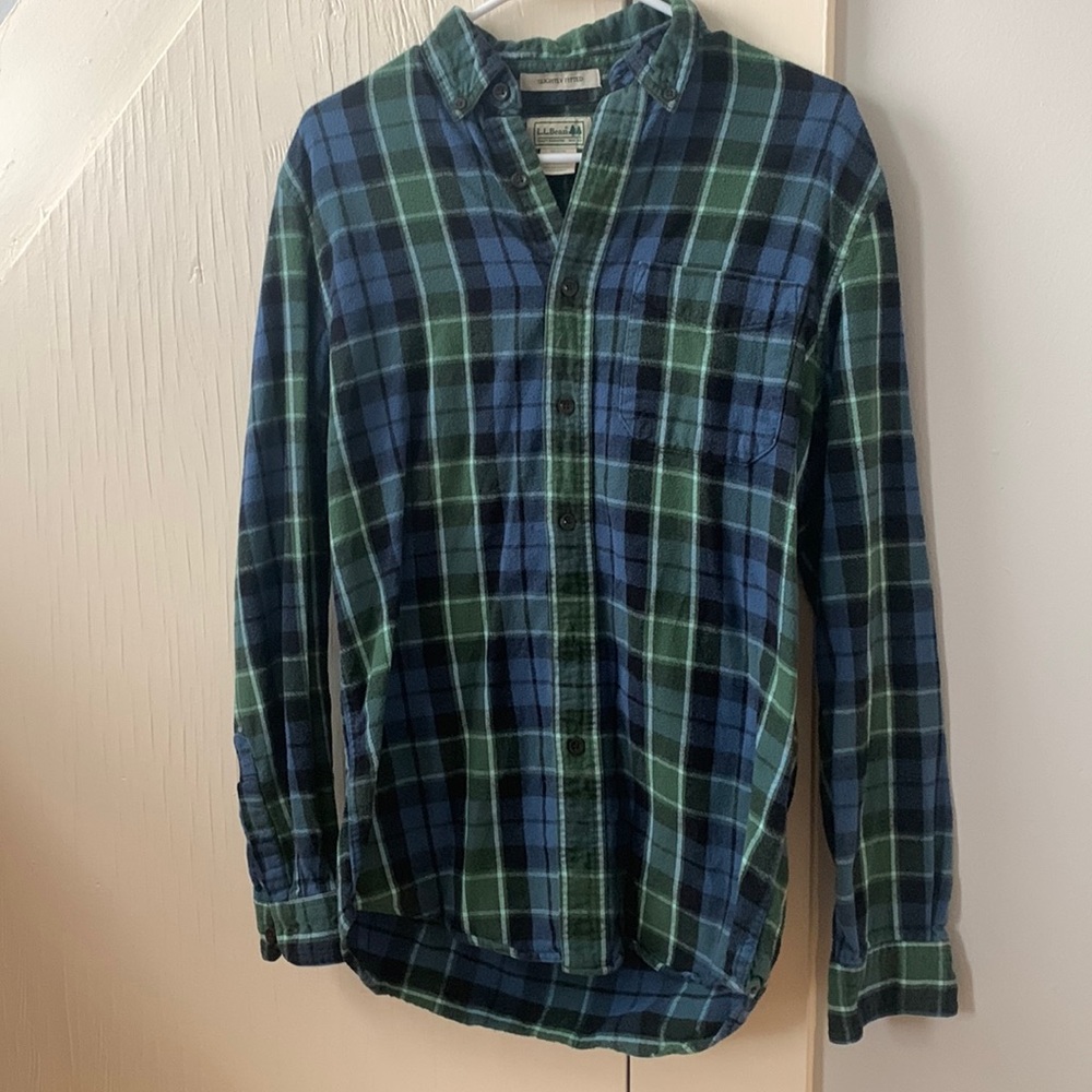 LL Bean Slightly Fitted Flannel Shirt